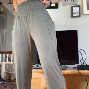 Aerie Army Green Loose-Fit Jogger Pants